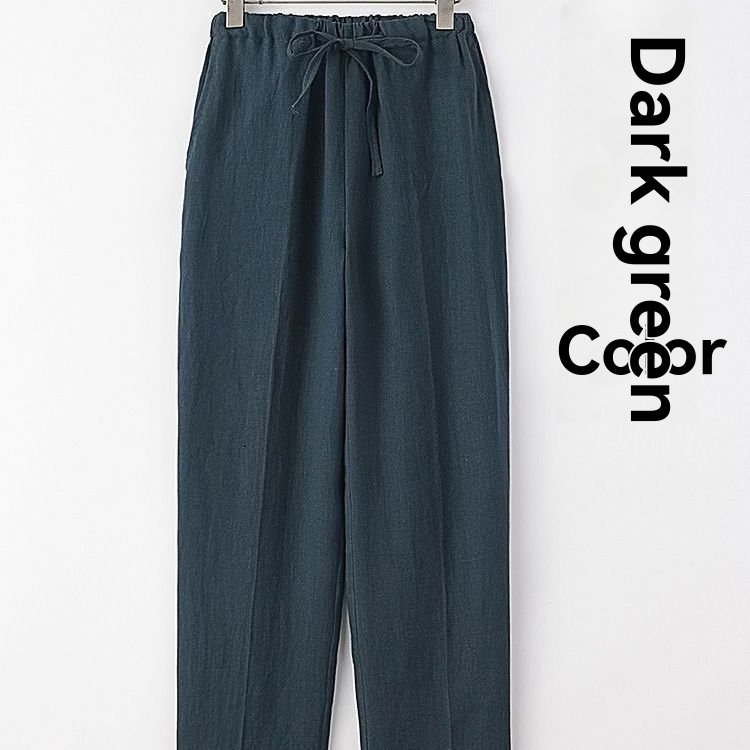 100% linen wideleg pants | Womens Trousers Clothing Trousers