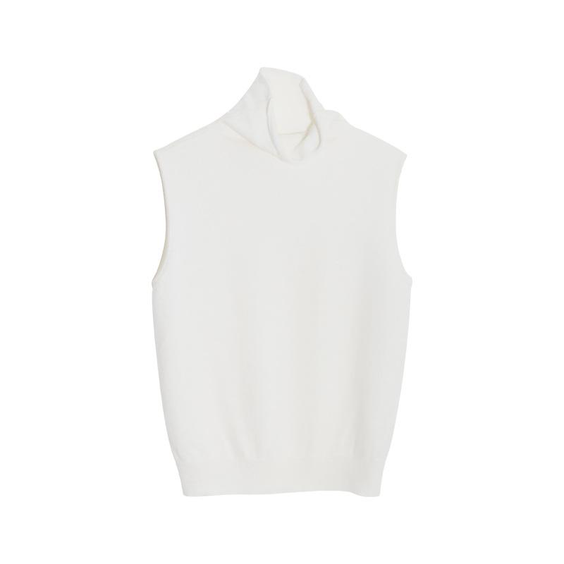 100% wool turtleneck top | Womens Vests Clothing Tops