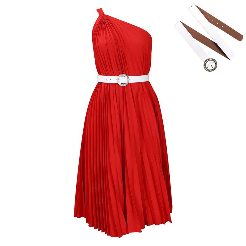 Belt pleated dress | Womens Dresses & Jumpsuits Clothing Dresses & Jumpsuits