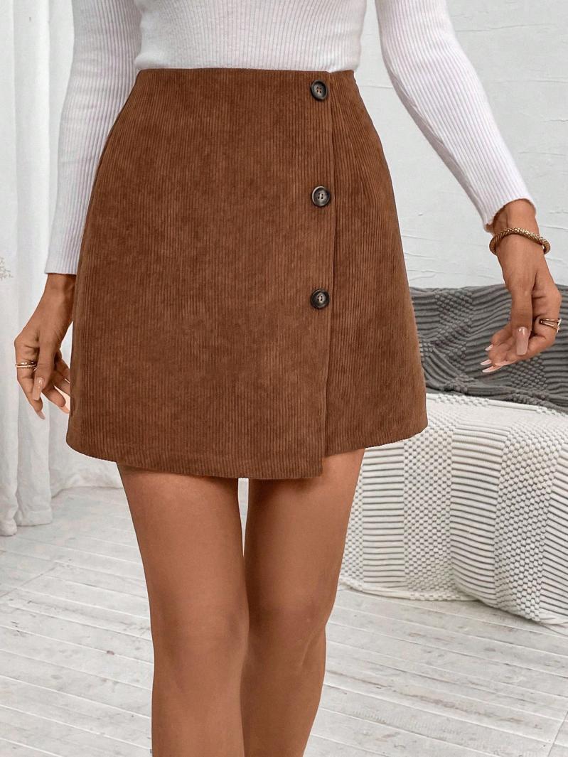 Button detail miniskirt | Womens Skirts Clothing Skirts