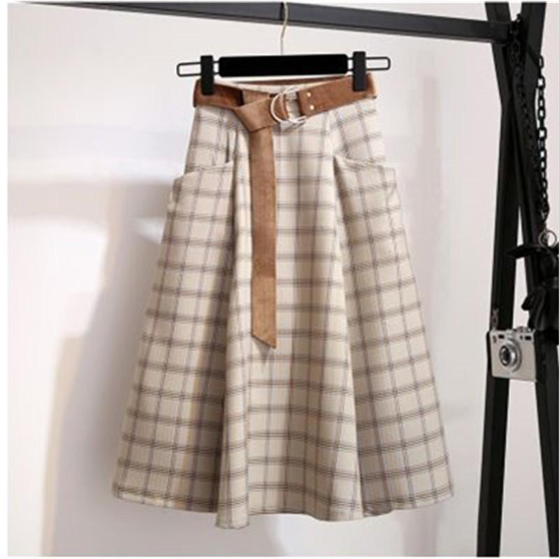 Check flared skirt | Womens Skirts Clothing Skirts