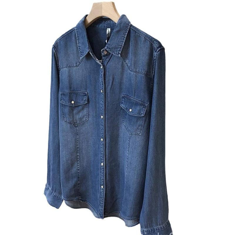 Chest-pocket denim shirt | Womens Shirts & Blouses Clothing Shirts & Blouses