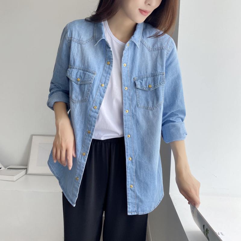 Chest-pocket denim shirt | Womens Shirts & Blouses Clothing Shirts & Blouses