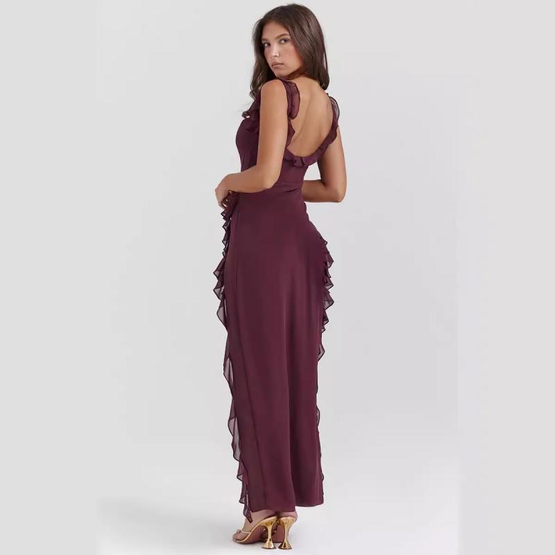 Chiffon ruffle dress | Womens Dresses & Jumpsuits Clothing Dresses & Jumpsuits