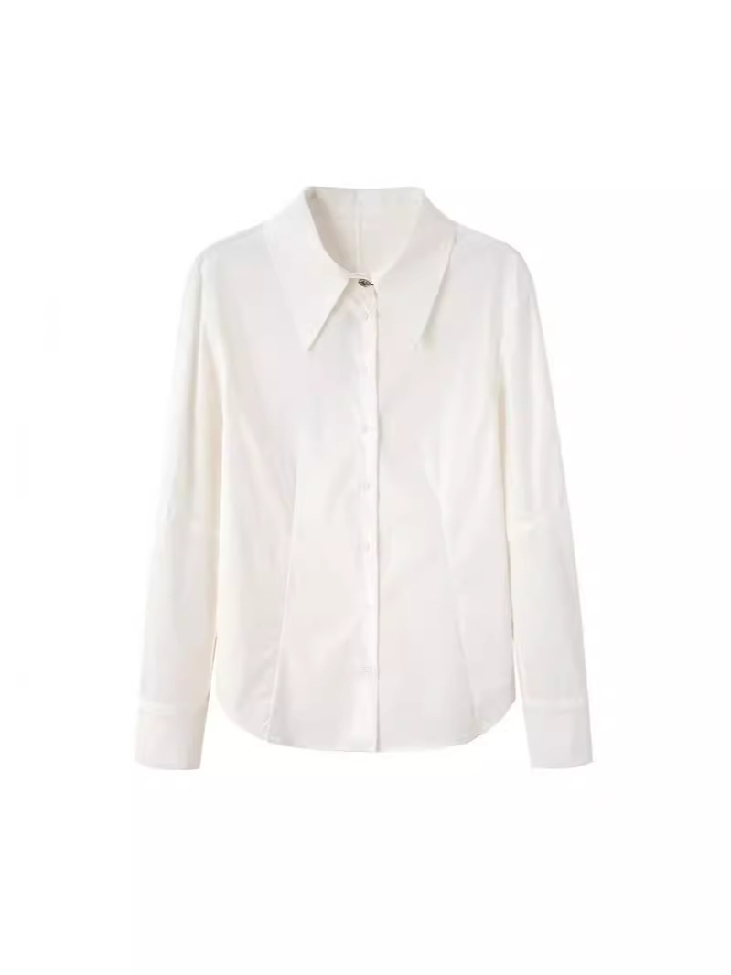 Cotton shirt with pleated detail | Womens Shirts & Blouses Clothing Shirts & Blouses