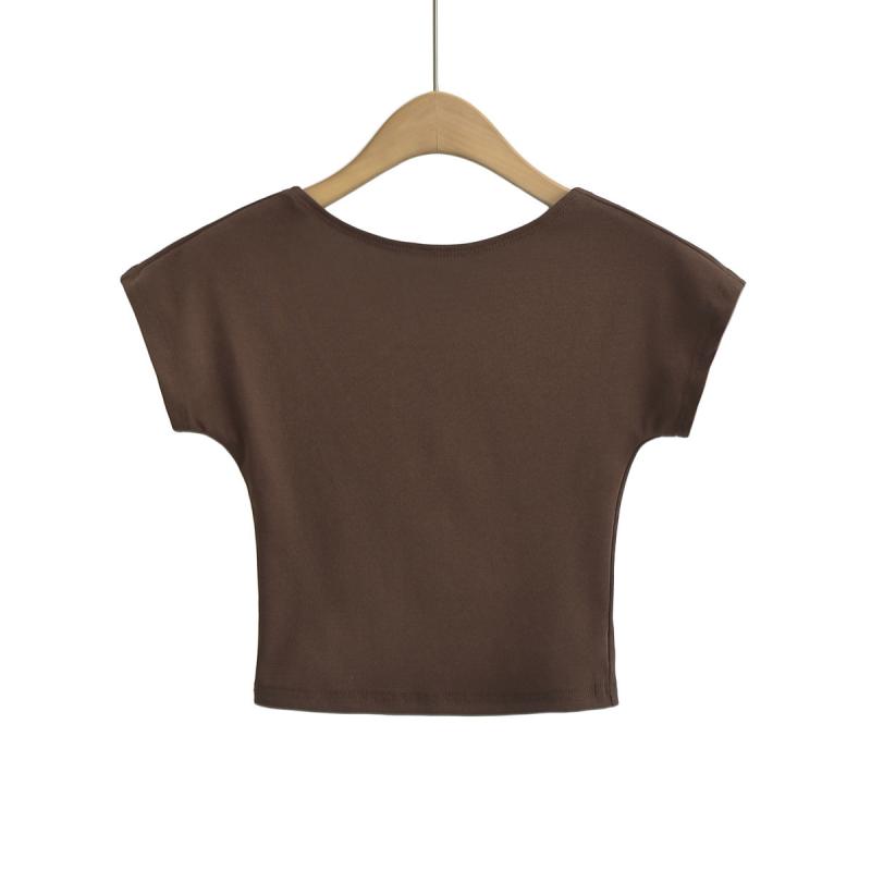 Cropped cotton T-shirt | Womens T-Shirts Clothing T-Shirts