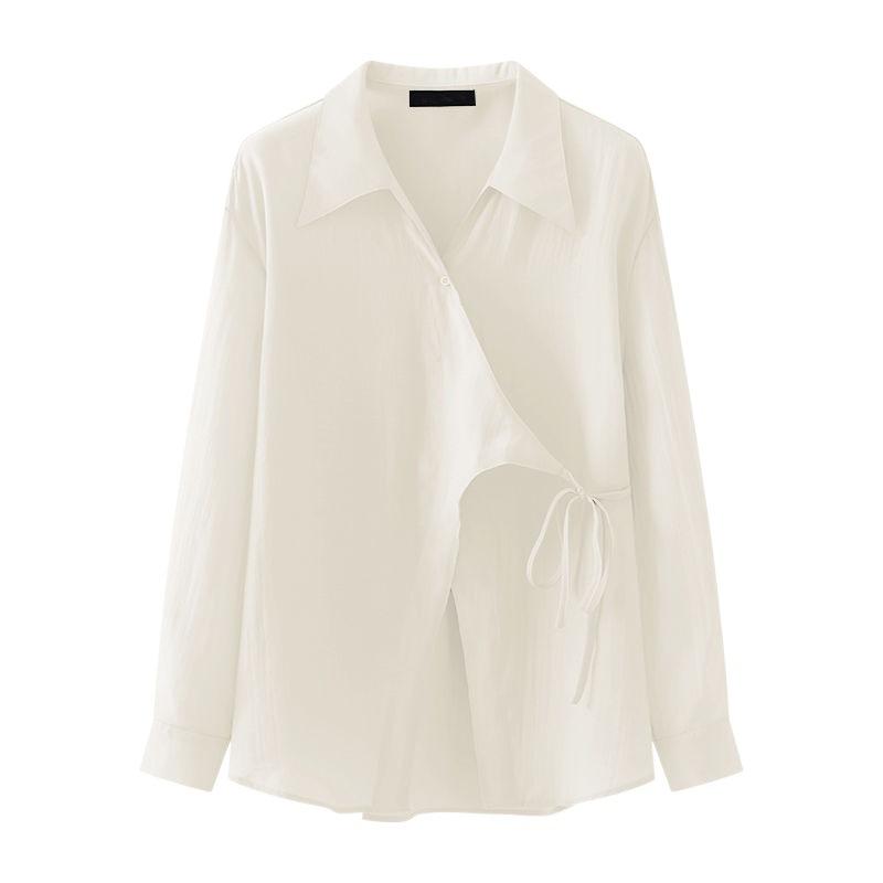 Cross-knotted lyocell shirt | Womens Shirts & Blouses Clothing Shirts & Blouses