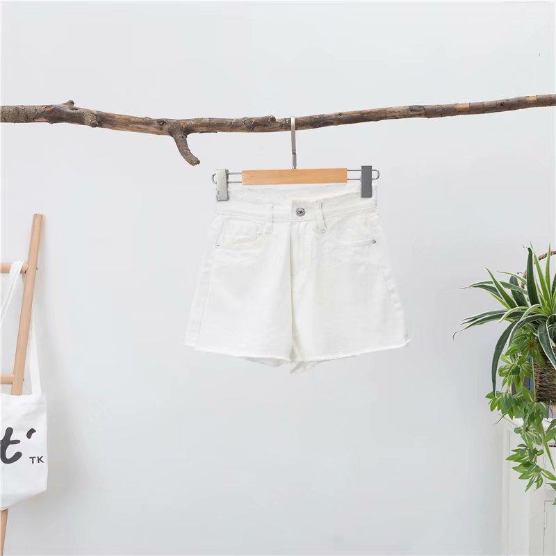 Denim shorts with frayed hem | Womens Shorts Clothing Shorts