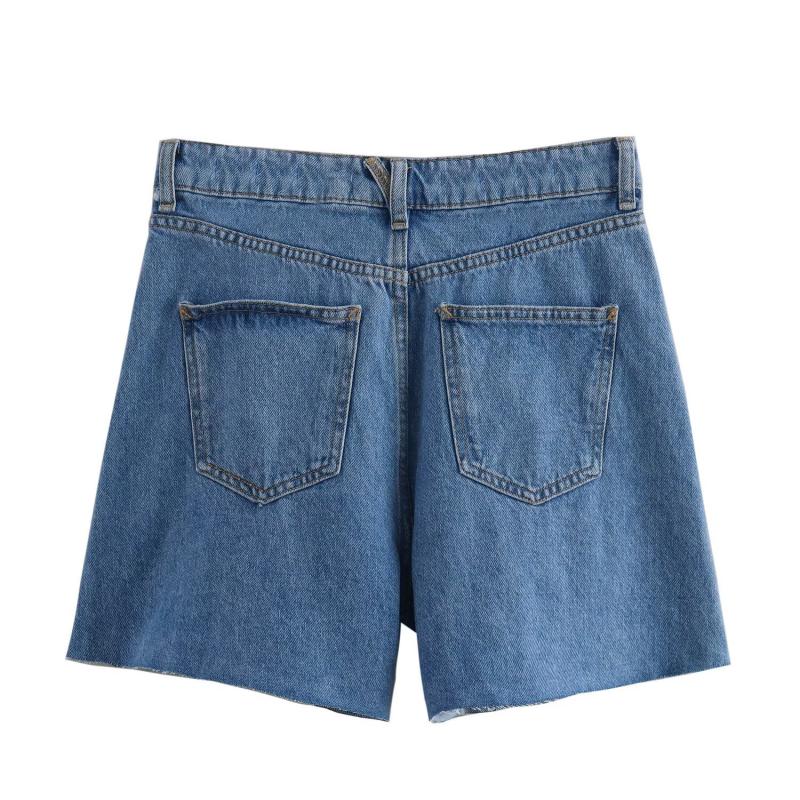 Denim shorts with frayed hem | Womens Shorts Clothing Shorts