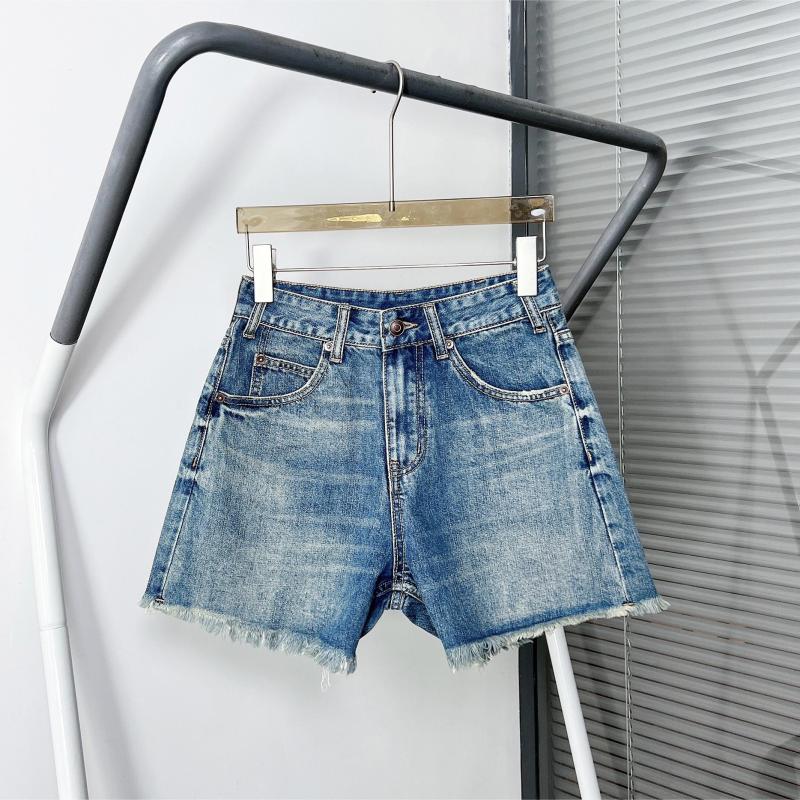 Denim shorts with frayed hem | Womens Shorts Clothing Shorts