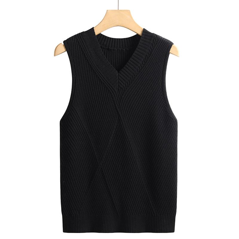 Double-breasted knitted vest | Womens Vests Clothing Jackets