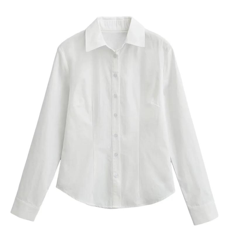 Fitted cotton shirt | Womens Shirts & Blouses Clothing Shirts & Blouses