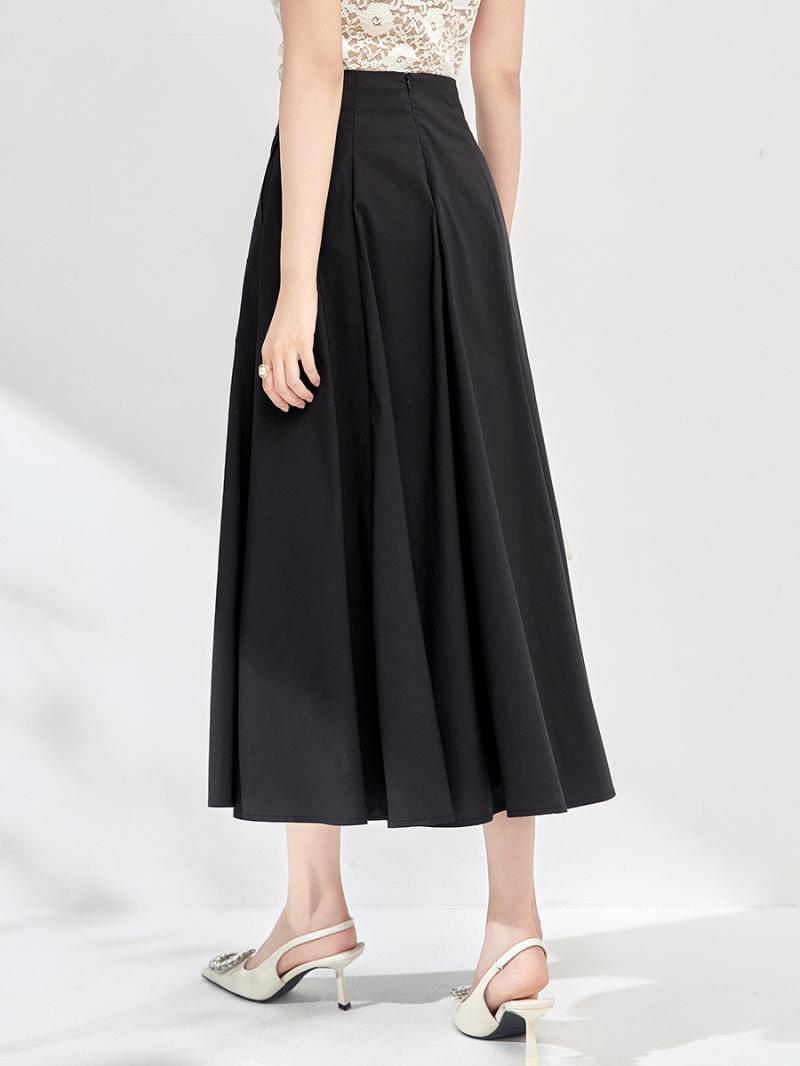 Flared skirt with pleated detail | Womens Skirts Clothing Skirts