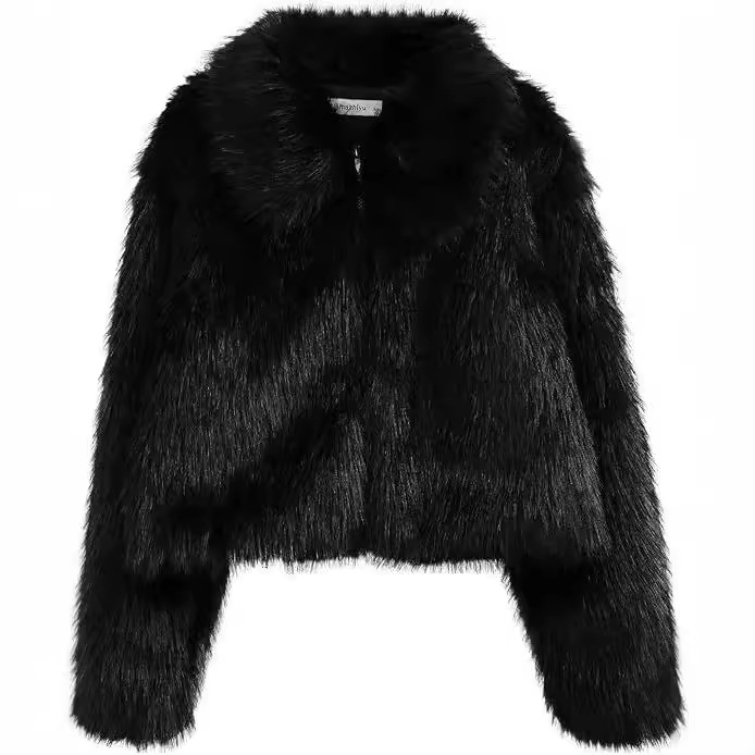 Fur-effect crop coat | Womens Jackets Clothing Jackets