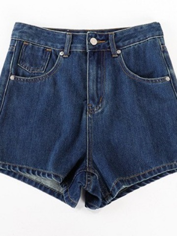 High-rise denim shorts | Womens Shorts Clothing Shorts