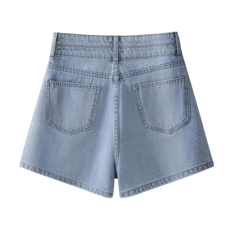 High-rise denim shorts | Womens Shorts Clothing Shorts