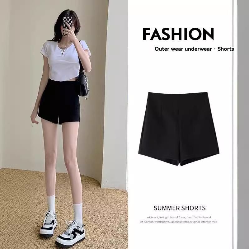 High-waist straight shorts | Womens Shorts Clothing Shorts