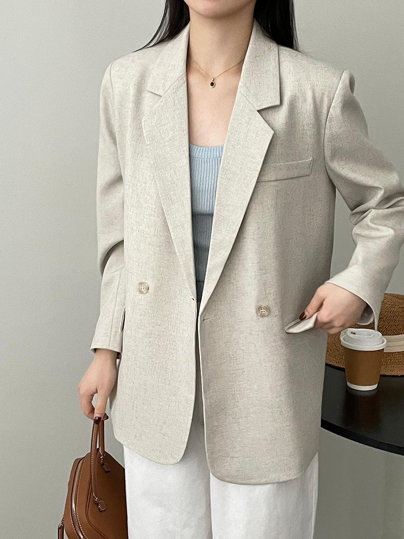 Houndstooth linen blazer | Womens Blazers Blazers Blazers