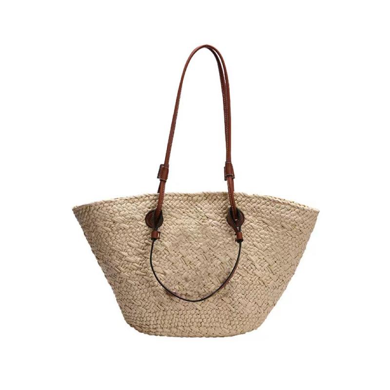 Leather basket bag | Womens Shoulder Bags Shoulder