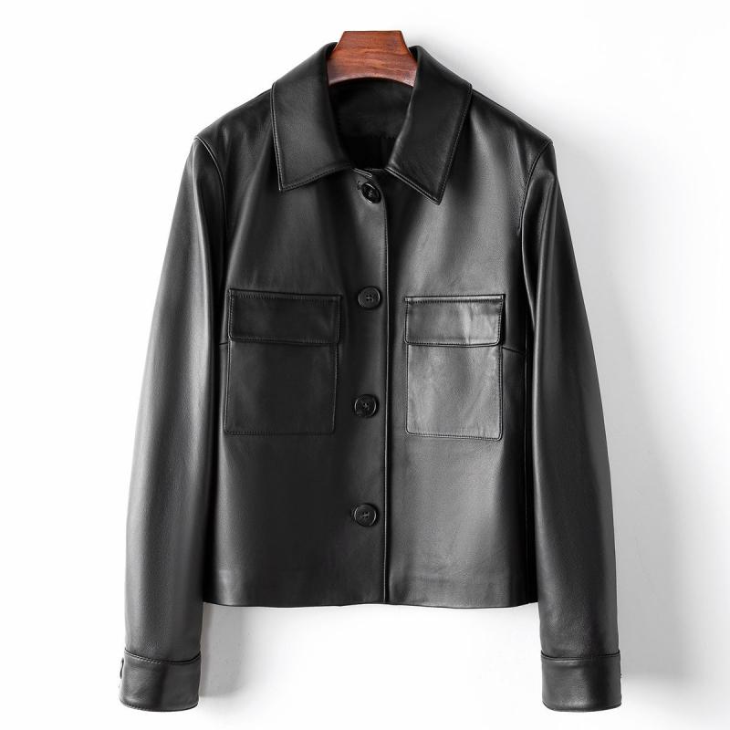 Leather-effect jacket with pockets | Womens Jackets Clothing Jackets