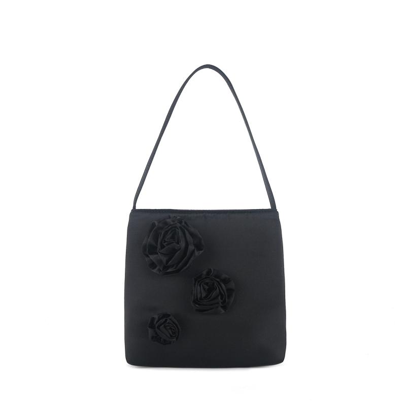 Leather shoulder bag with flowers | Womens Shoulder Shoulder