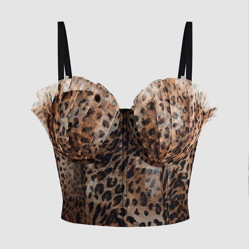 Leopard-print corset top | Womens Tops Clothing Tops