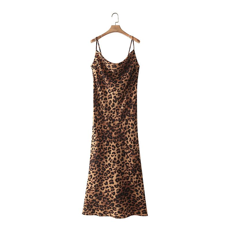 Leopard-print long dress | Womens Dresses & Jumpsuits Clothing Dresses & Jumpsuits