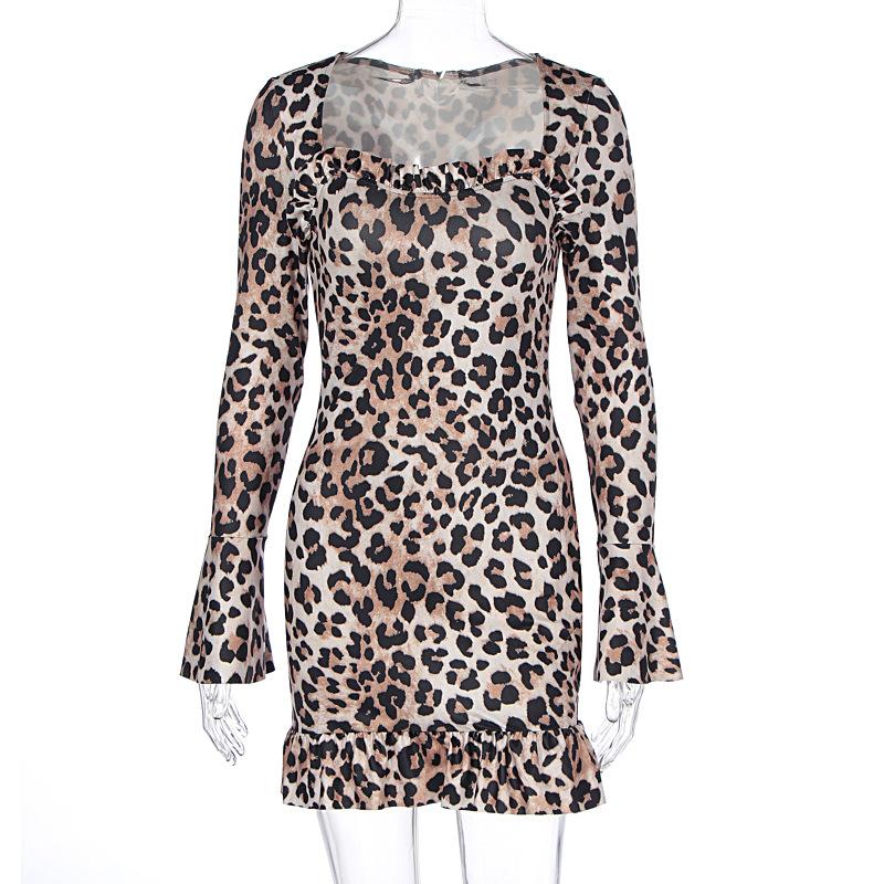 Leopard-print off-the-shoulder dress | Womens Dresses & Jumpsuits Clothing Dresses & Jumpsuits