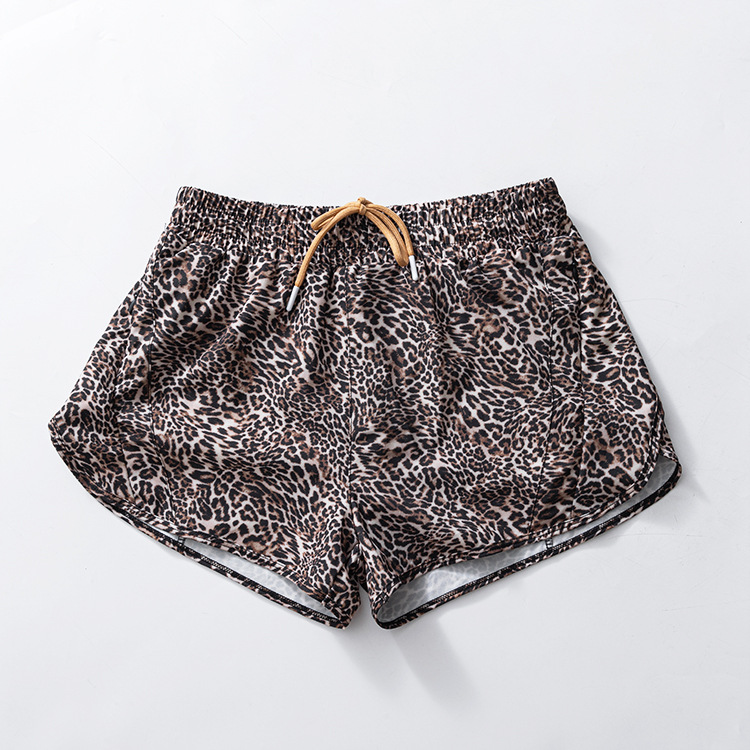 Leopard-print straight shorts | Womens Shorts Clothing Shorts