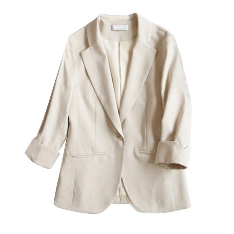 Linen blazer with buttoned cuffs | Womens Blazers Blazers Blazers