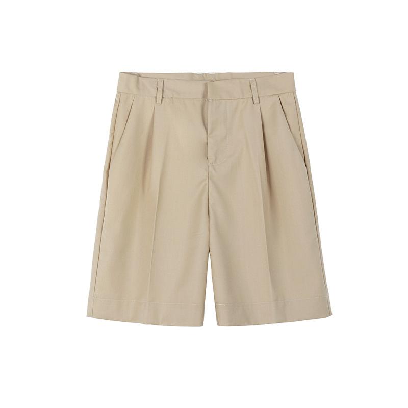 Linen-blend Bermuda plated shorts | Womens Shorts Clothing Shorts