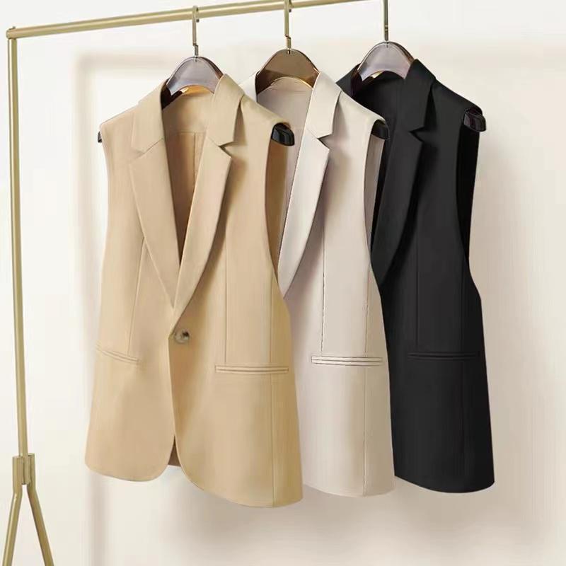 Long buttoned vest | Womens Jackets Blazers Blazers