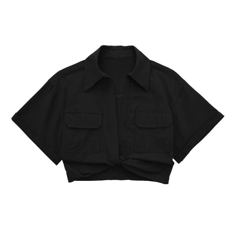 Lyocell cropped shirt | Womens Shirts & Blouses Clothing Shirts & Blouses