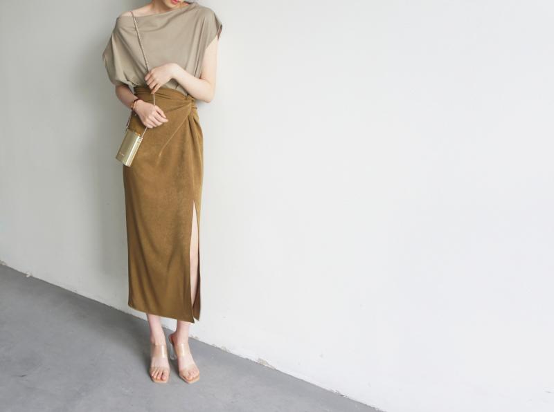 Lyocell skirt with slit | Womens Skirts Clothing Skirts