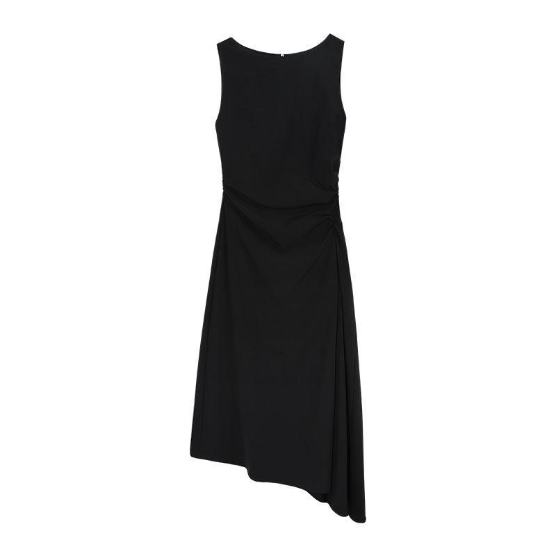 Midi-dress with draped detail | Womens Dresses & Jumpsuits Clothing Dresses & Jumpsuits