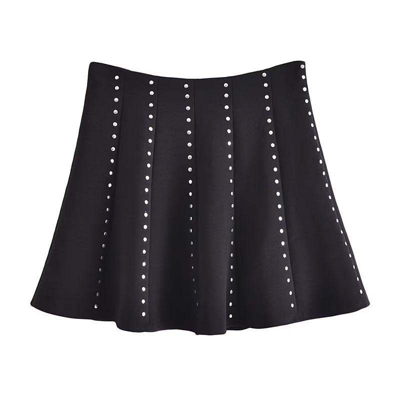 Mini-skirt with studs | Womens Skirts Clothing Skirts