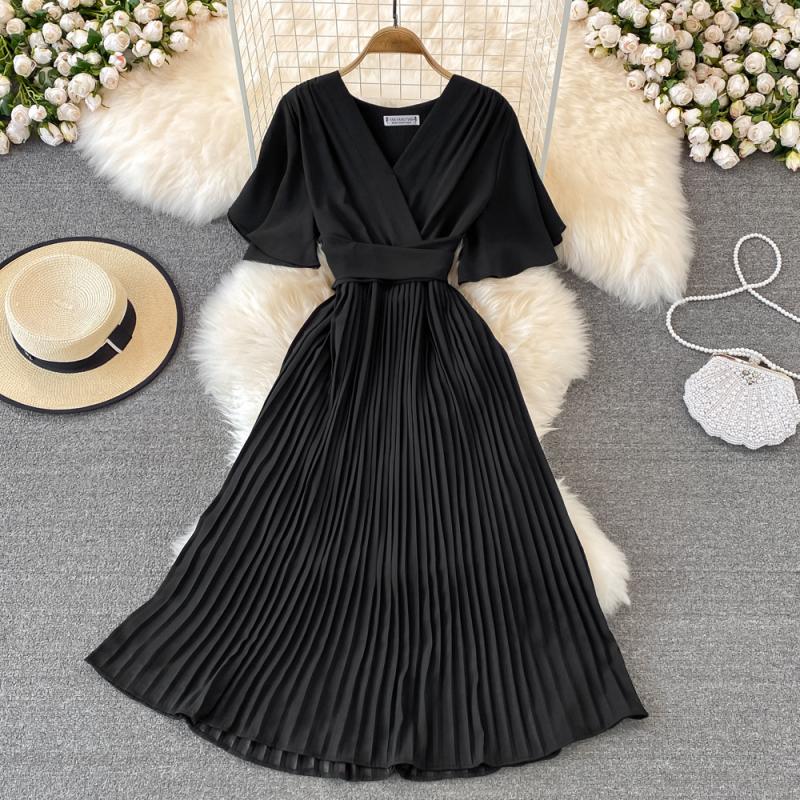 Pleated A-line dress | Womens Dresses & Jumpsuits Clothing Dresses & Jumpsuits