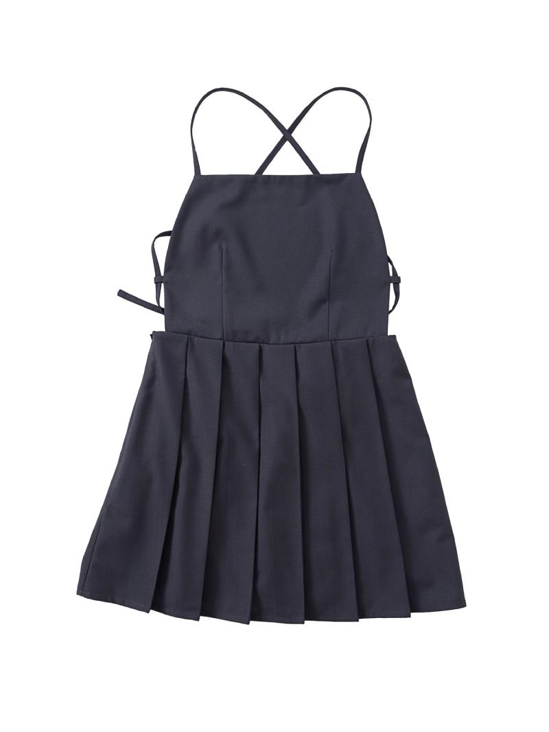 Pleated dress with crossed back | Womens Dresses & Jumpsuits Clothing Dresses & Jumpsuits