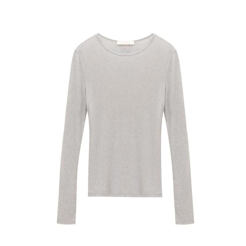 Pointelle long sleeve t-shirt | Womens T-Shirts Clothing T-Shirts