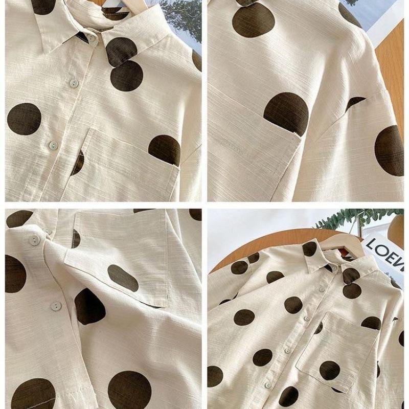 Polka-dot lyocell shirt | Womens Shirts & Blouses Clothing Shirts & Blouses