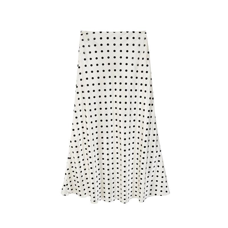 Polka-dot skirt with knot detail | Womens Skirts Clothing Skirts