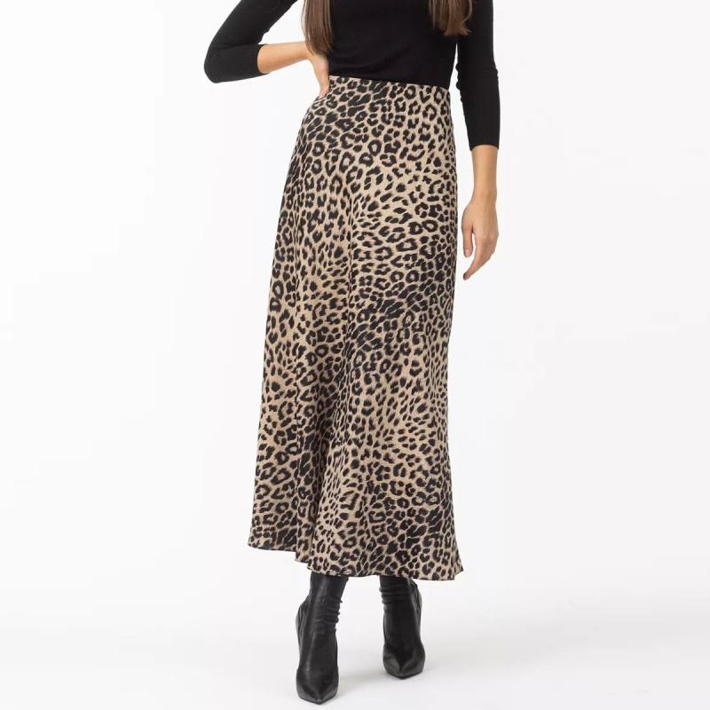 Printed satin skirt | Womens Skirts Clothing Skirts