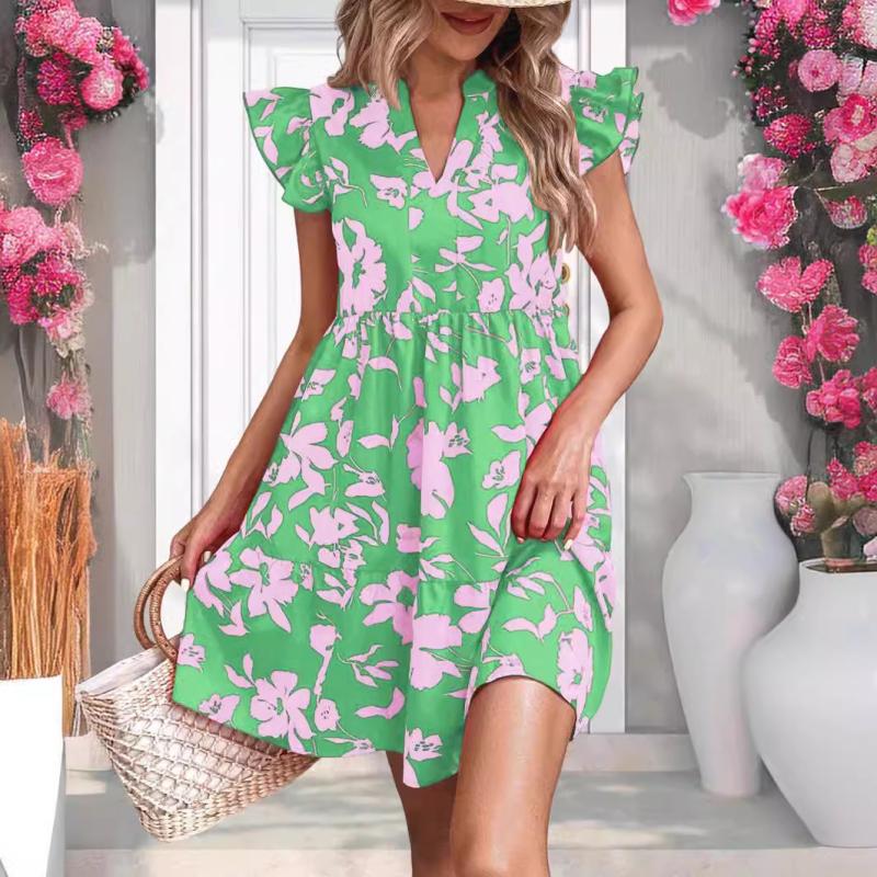 Printed short dress | Womens Dresses & Jumpsuits Clothing Dresses & Jumpsuits