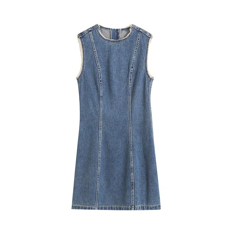 Ripped short denim dress | Womens Dresses & Jumpsuits Clothing Dresses & Jumpsuits