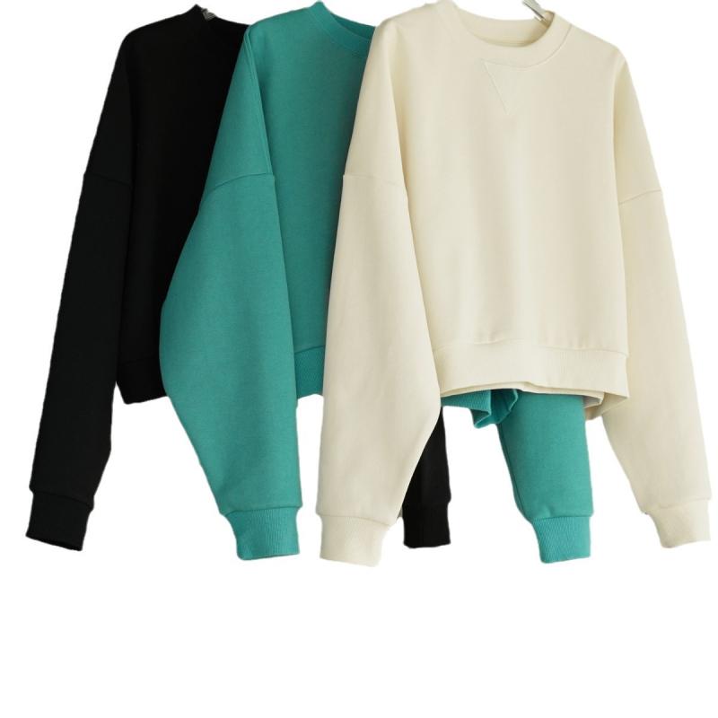 Round-neck cotton sweatshirt | Womens Sweaters & Cardigans Clothing Sweaters & Cardigans