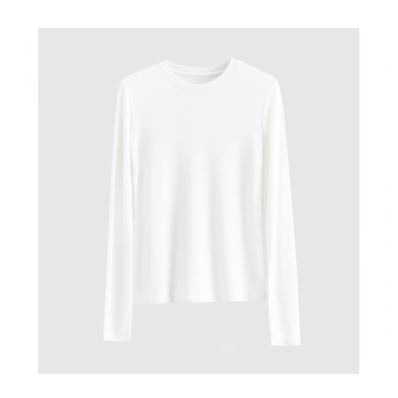 Round-neck long-sleeved t-shirt | Womens T-Shirts Clothing T-Shirts