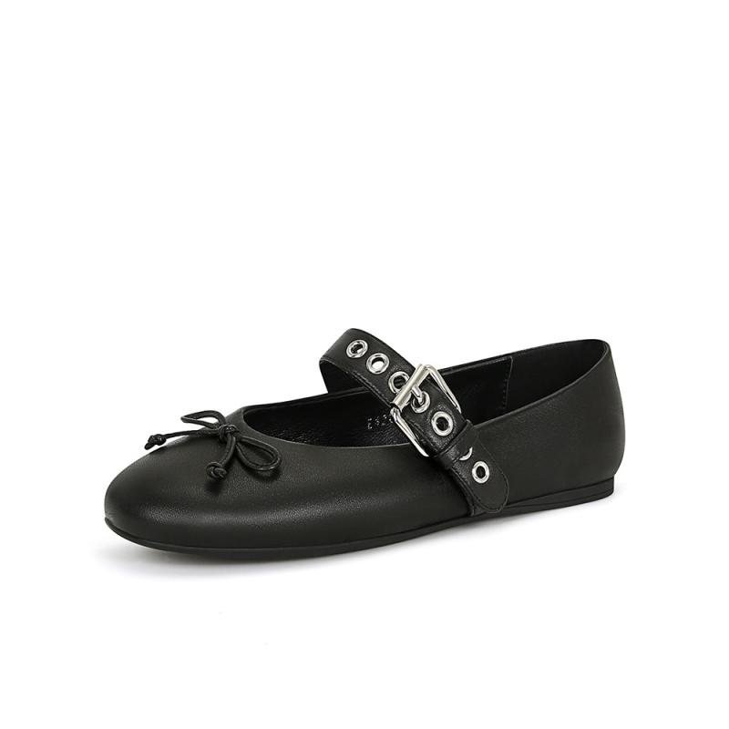 Satin ballet flats with buckle | Womens Flat Shoes Flat Shoes Flat Shoes