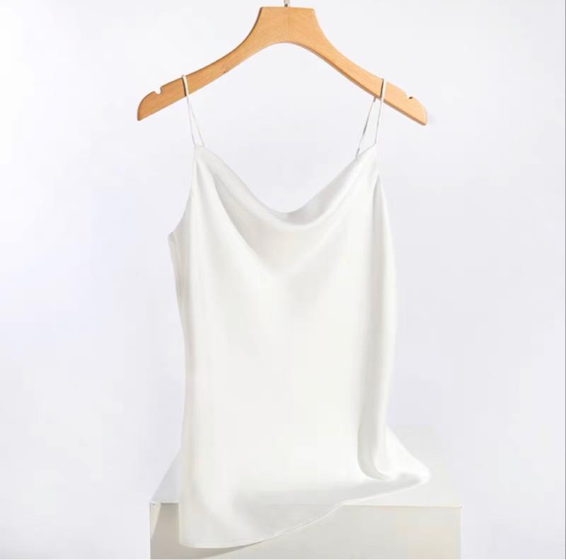 Satin top with thin straps | Womens Tops Clothing Tops