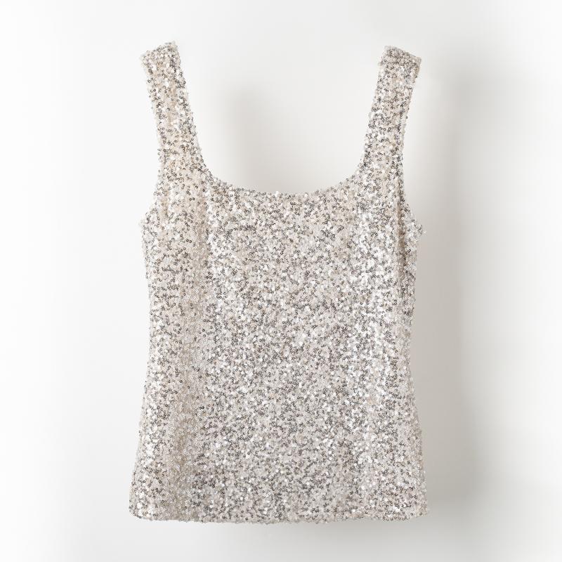 Sequined tank top | Womens Tops Clothing Tops