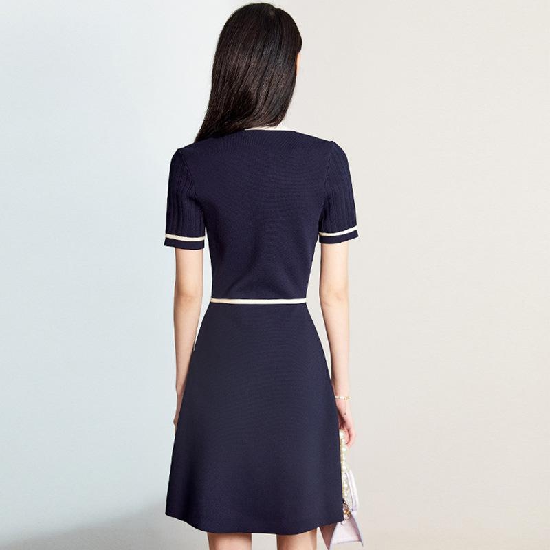 Short dress with contrasting trim | Womens Dresses & Jumpsuits Clothing Dresses & Jumpsuits